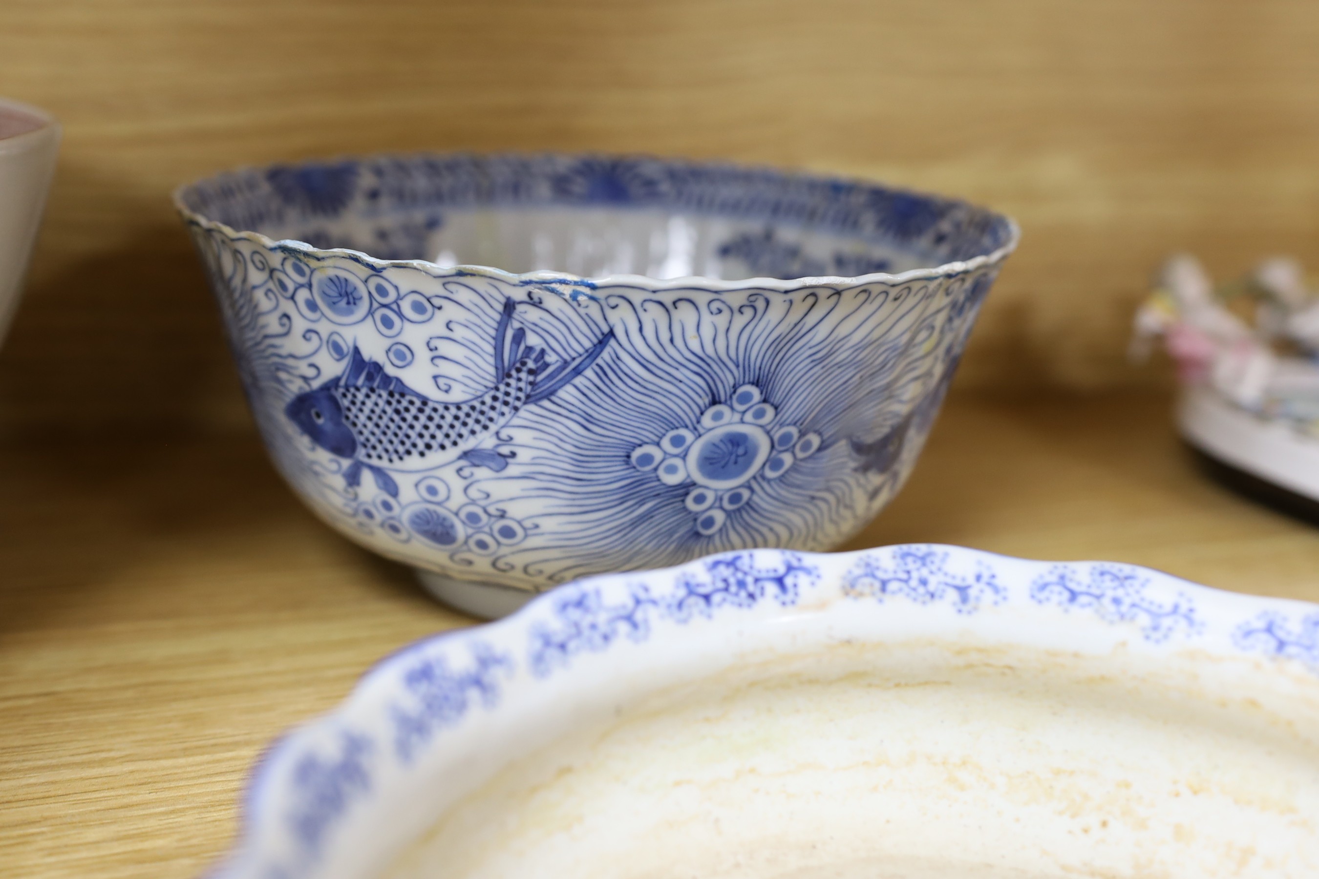 A group of Chinese ceramics including Cantonese, export etc. mostly a.f.